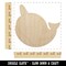 Kawaii Narwhal Unfinished Wood Shape Piece Cutout for DIY Craft Projects